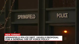 Springfield Police release use of force policy proposal as part of DOJ settlement