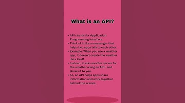 What is an API? | Simple Explanation for Beginners #LearnInfoTechInSeconds