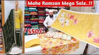 Mahe Ramzan Mega Sale || ₹ 550/- Pure Pakistani Handowrk Beads Work Dress Materials | Limited Offer
