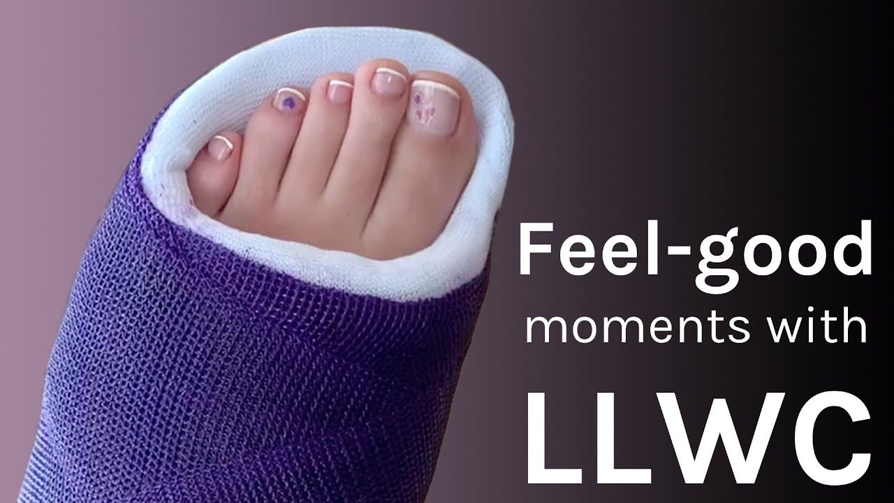 Feelgood Momente mit LLWC (Gipsbein, long leg cast, toe plate) YouTube