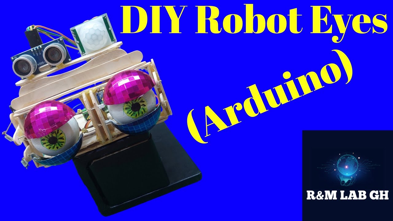 Interactive Robotic Eyes from SCRATCH with simple materials! 👁️ Arduino"