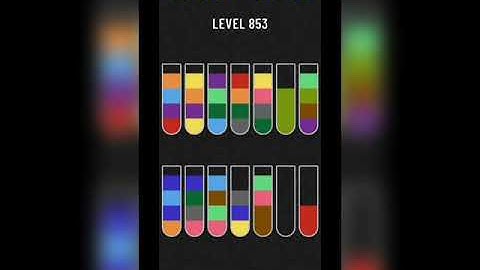 Water sort puzzle level 853