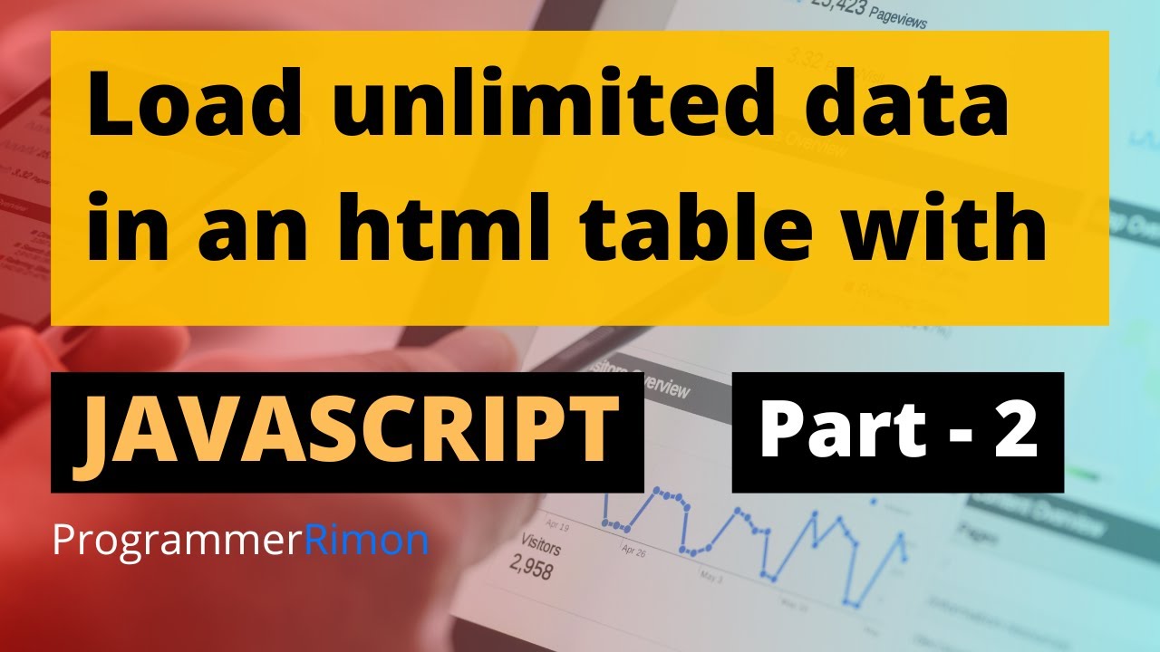 Load unlimited data from MySql table inside an HTML table using ...