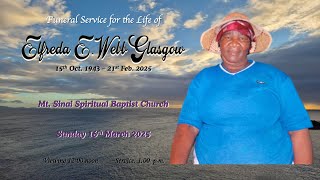 Funeral for Elfreda Webb Glasgow