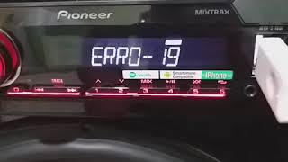 Meu radio pioneer não está funcionando o bluetooth