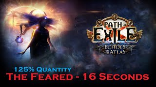 [PoE 3.14] 114k+ Accuracy Stacking Jugg | The Feared 125% Quantity - 16 seconds