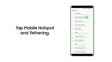 Galaxy Note8 Mobile Hotspot
