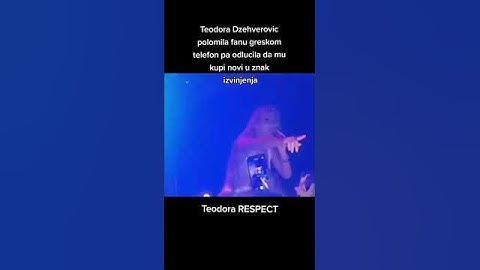 Teodora Dzehverovic polomila fanu greskom telefon pa odlucila da mu kupi novi u znak izvinjenja