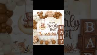 Bear theme birthday decoration ideas | beautiful decor | #youtubeshorts #decoration #birthday #ideas