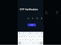 Create a OTP varification using html css javascript #coding