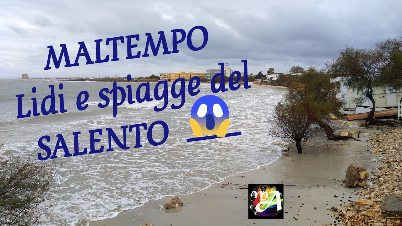 #MALTEMPO in #Salento, coste devastate da vento e pioggia