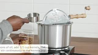 Stovetop Spinner Great Northern Popcorn 83-DT5676 Popcorn Machine