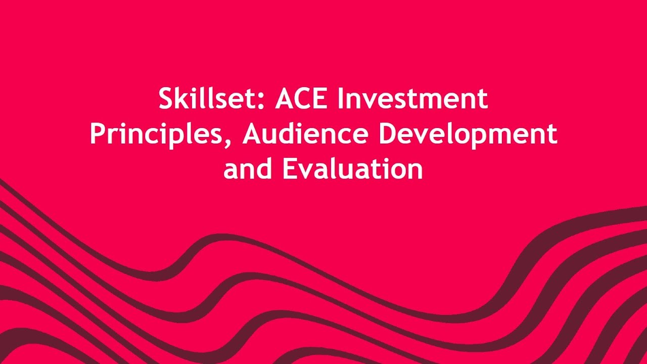 Skillset ACE Investment Principles, Audience Development and