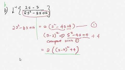 Inverse laplace transform- First shift theorem