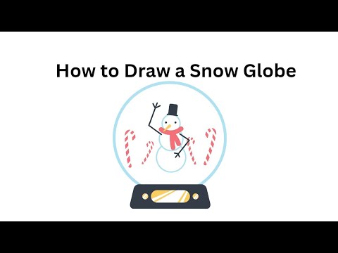 #44 How to draw a Snow globe Step by Step// Winter drawing - YouTube