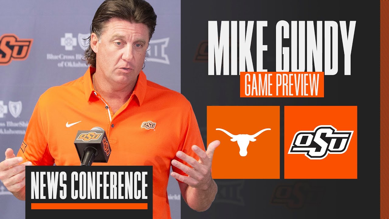 mike gundy previews texas 2021 youtube
