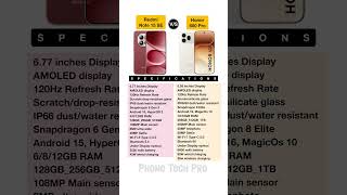 Redmi note 15 SE vs Honor 600 pro