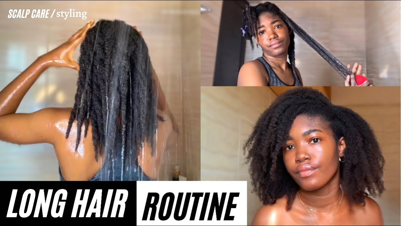 My Healthy Long Natural Hair Routine. 4c washDay: start to finish ...