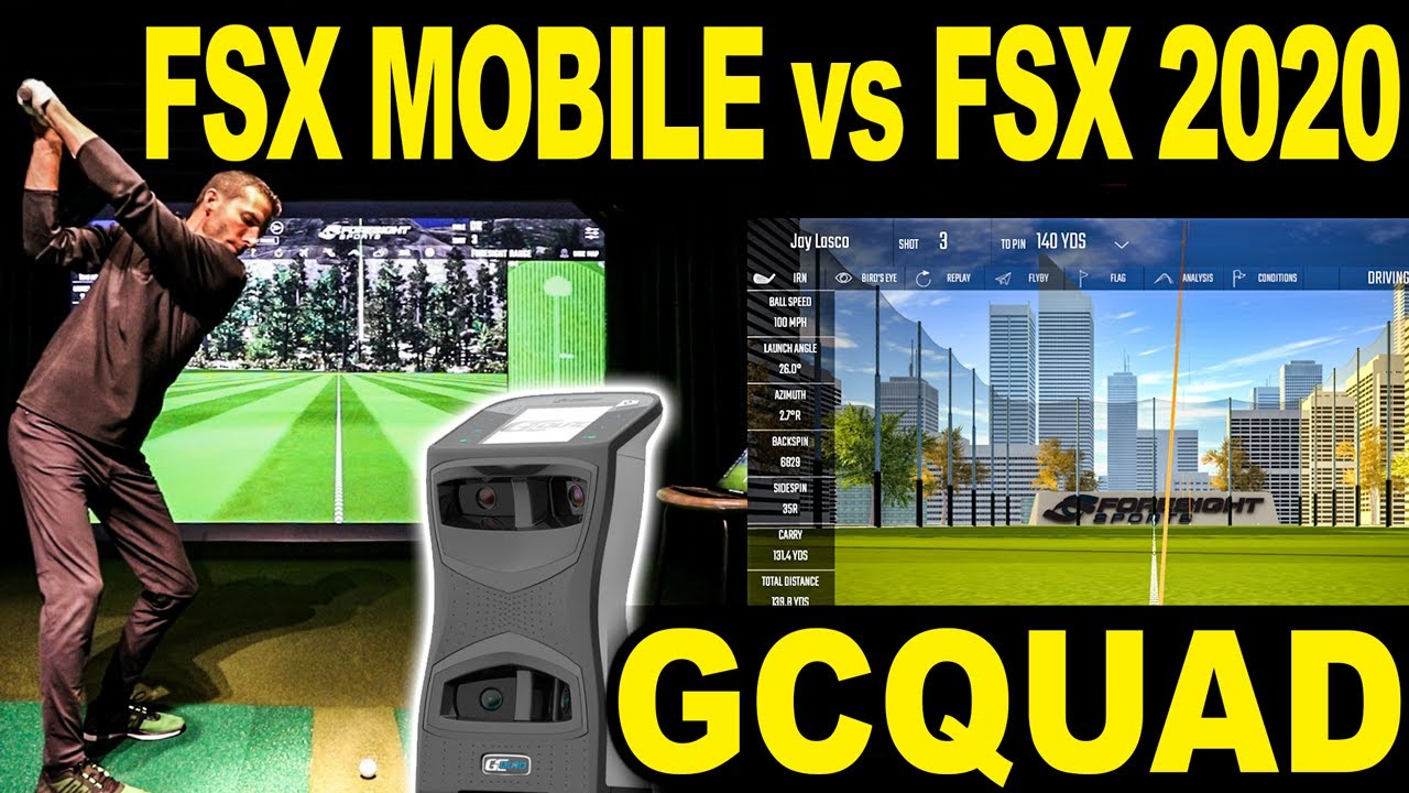 Foresight Sports GCQUAD - FSX Mobile Review vs FSX 2020 Golf Simulator