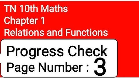 TN 10th Maths Chapter 1 Relations and Functions Progress Check Page Number 3