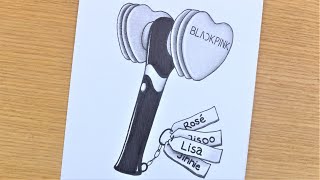 BLACKPINK lightstick drawing easy || Army and blink drawing || K-pop drawings for beginners