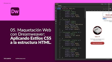 05. Maquetacion con Dreamweaver – Aplicando Estilos CSS a la estructura HTML
