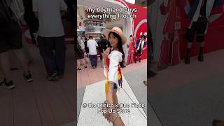 my bf buys everything I touch at the One PiecexMiniso pop up! #miniso #onepiece @miniso.official