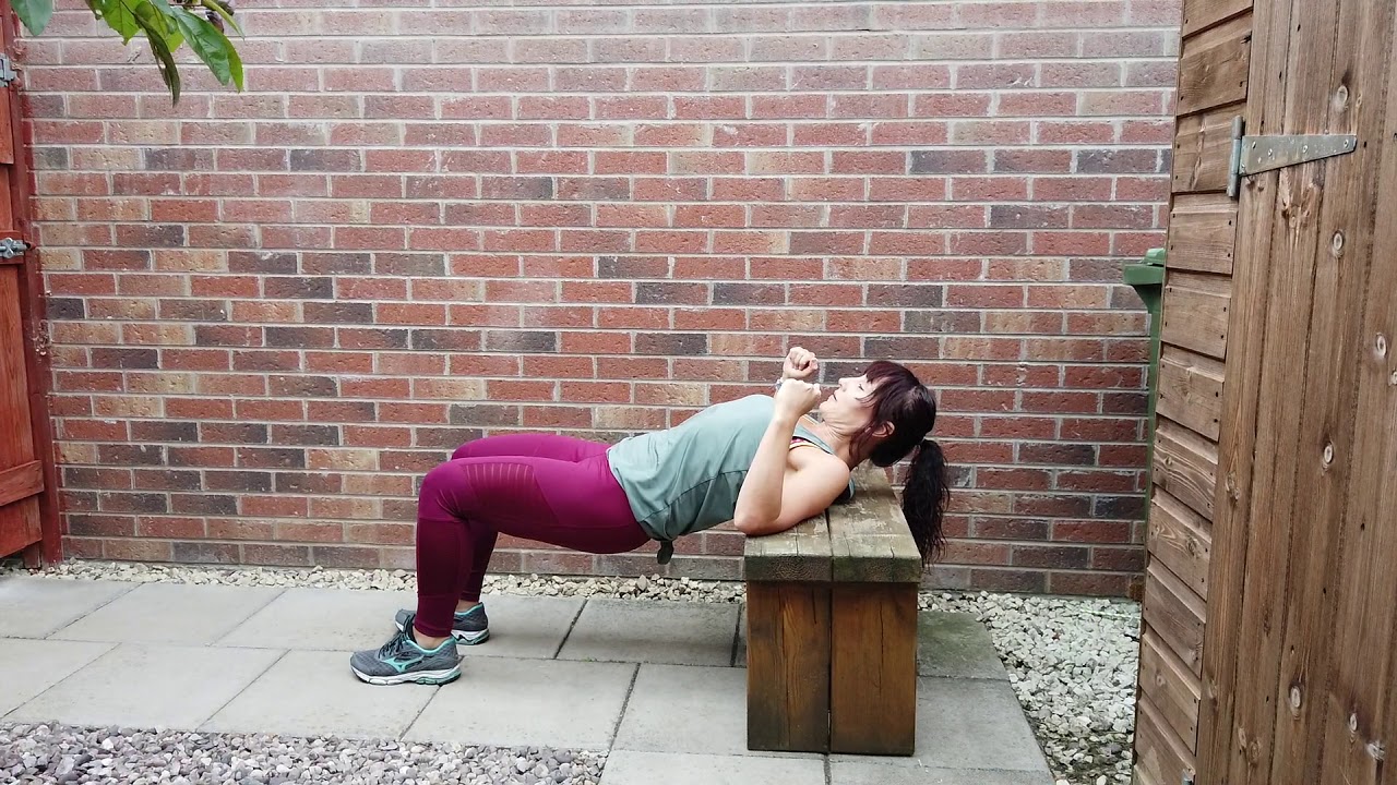 One Leg Hip Thrust On Bench YouTube