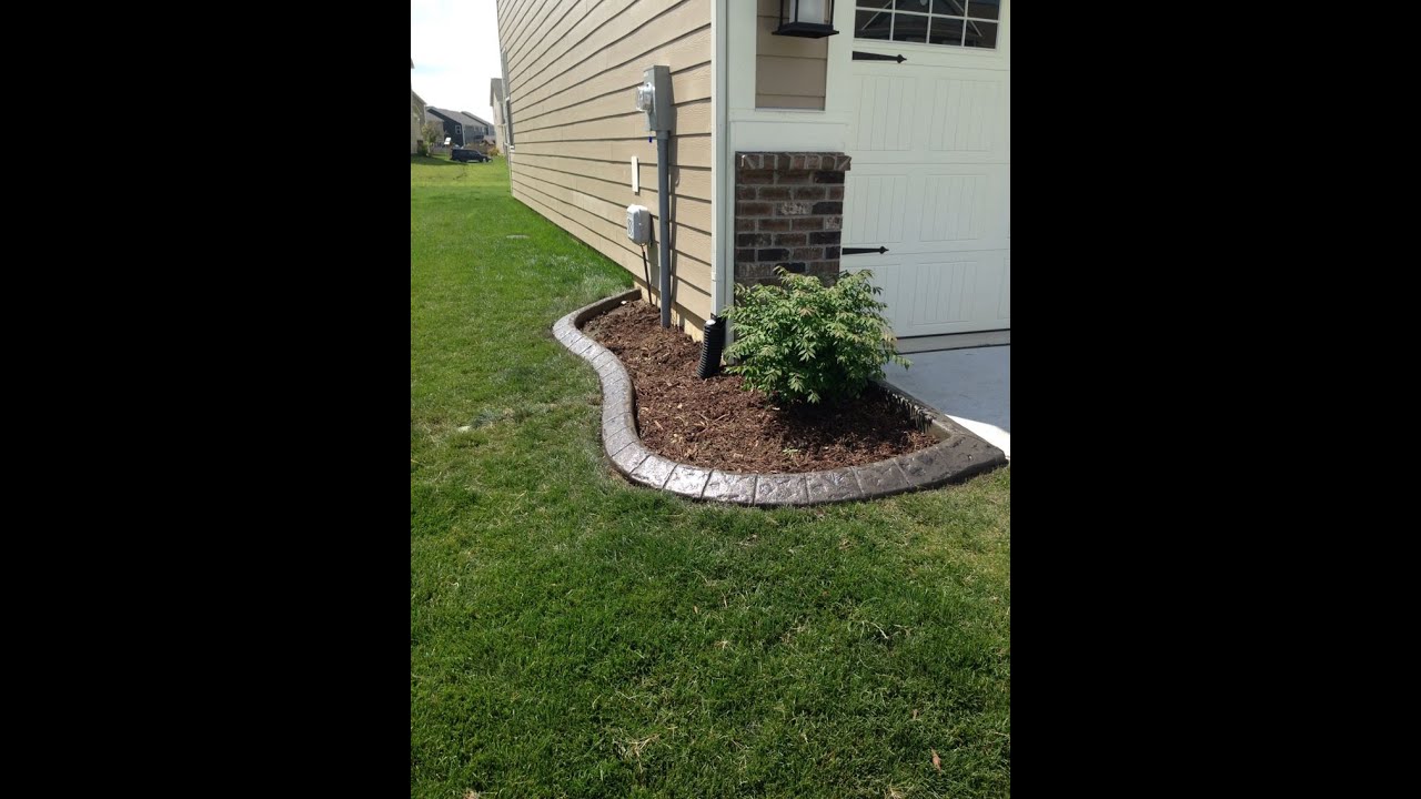How to Build Concrete Lawn Borders - YouTube How to Build Concrete Lawn Borders - YouTube