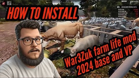 How to install 7 Days to die 1.0 WAR3ZUK Farm life mod (Updated 2025)