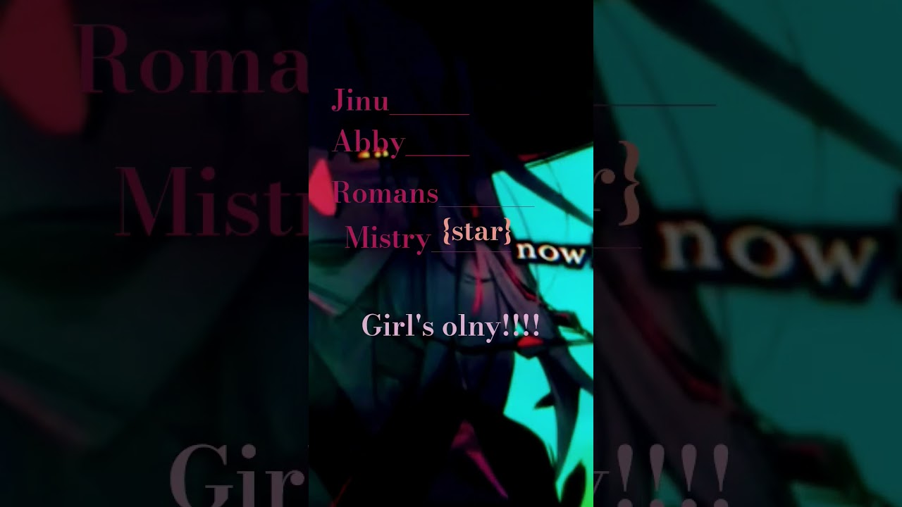 girls olny😋😋(NO boys)