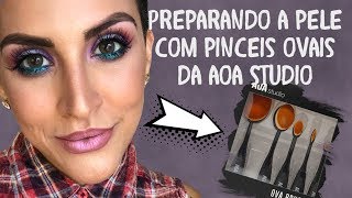 PINCÉIS OVAIS NA PREPARAÇÃO DE PELE - Utilizando kit da AoA Studio da Emmez Store | Sarah Cadosh