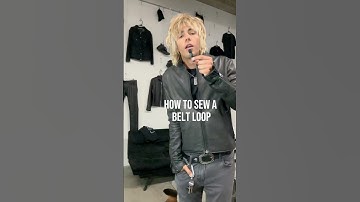 How to Sew belt loops for jeans or pants | Easy Step-by-Step Sewing Tutorial #sew #diy #fashion