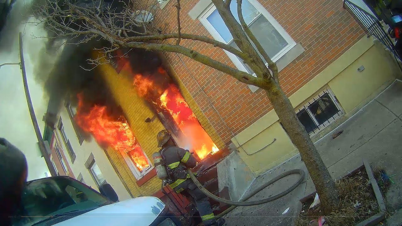 Structure Fire 2800 Garnet North Philadelphia Dwelling Heavy Fire 2nd In Ladder Pack Search & Rescue
