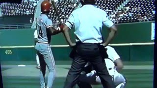 Eric Davis Bat Speed Great Camera Angle 4th Hit Of Game