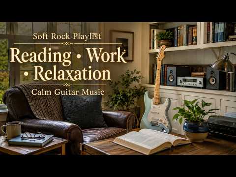 Relaxing Slow Soft Rock Ballad Guitar Playlist - Calm Music for Reading, Work & Relaxation