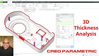 Creo Parametric - 3D Thickness Analysis | Mold Design