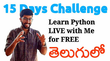 15 days challenge in telugu | Python in Telugu | Vamsi Bhavani