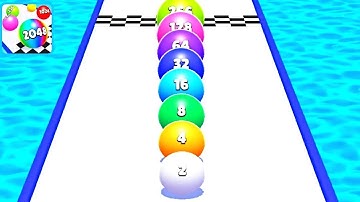 Ball Run 2048 Merge Race Run 3D ! All Levels Gameplay (74-80) android, ios