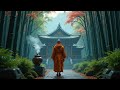 Relaxing Japanese Flute Music Deep Sleep Meditation in Nature Temple Garden Sounds
