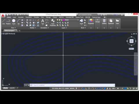 AutoCAD 2015 Training Video Tutorial 06 07 Offset