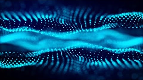 Blue Electronic Wave Particles Stock Motion Graphics