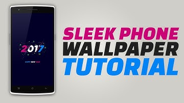 Clean/Flat Phone Wallpaper - Photoshop Tutorial