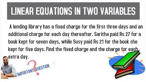 A lending library has a fixed charge for the first three days and an additional charge for each.....