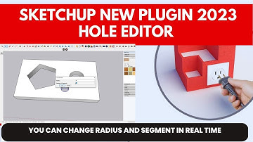 Sketchup tutorial / new plugin / hole editor plugin/ edit hole in Realtime