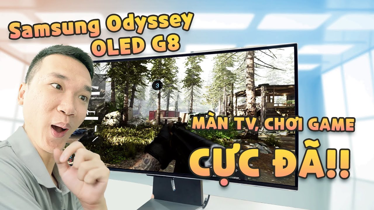 Review man hinh cong Samsung Odyssey OLED G8 xem tivi choi game 2026