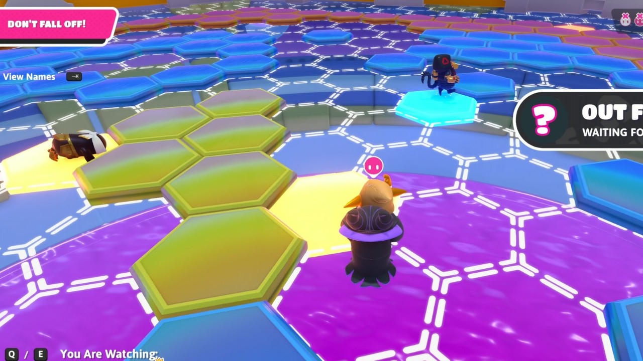 My sister fought alone against three people in the final. // Fall Guys Squad Mode Game Play #166