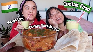 Chicken Tikka Masala and Mango Lassi | Indian Food MUKBANG