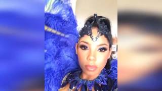 Usain Bolt's girlfriend shows off her carnival costume