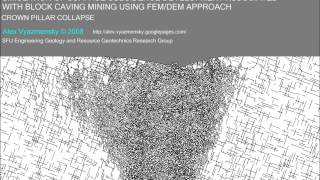 #simulation of #block #cave #mining using FEM/DEM-DFN approach